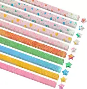 Star Paper Strips, Star Paper Strips Paper Stars for Crafts Folding Paper Stars