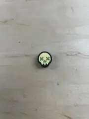 WKRMN “Creepy Custard” GITD Rubber Skull Lanyard Bead