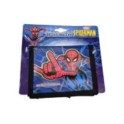 Vintage Spider-Man Kids Wallet Spiderman Marvel Billfold Nylon Bifold BLACK 2003