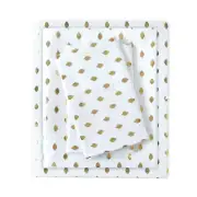 Full Metallic Dot Printed Sheet Set White/Gold