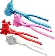 Rice Ball Mold - 4X Animal Sushi Tools - Creative Rice Tool, Beach Toys, Outdoor Winter Play Snow Toys for Kids and Adults