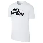 NIKE 上衣 男款 短袖上衣 運動 AS M NSW TEE JUST DO IT SWOOSH 白 AR5007-100 (3S3696)