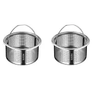 2/4pc Stainless Steel Home Kitchen Sink Drain Stopper Basket Strainer Waste Plug