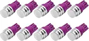 Ruiandsion 10pcs T10 168 194 175 161 COB Purple Led Indicator Dash Light Bulb DC12V