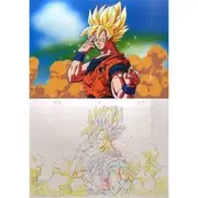 [Super Rare] Dragon Ball Z Son Goku Cel Art Sheet Akira Toriyama