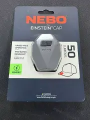 NEBO Einstein 50 LM Black LED COB Cap Light New & Sealed