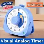 60 Minutes Visual Analog Timer Countdown Clock Time Management Kitchen Timer AU