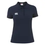 Canterbury Womens Ladies Waimak SIZE 14 Polycotton Polo Shirt Active CCC logo