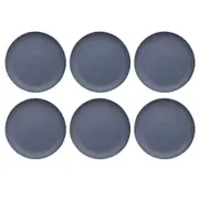 6x Ecology Malta Matte Stoneware Kitchen Dinner Serving Side Plate 21cm Denim