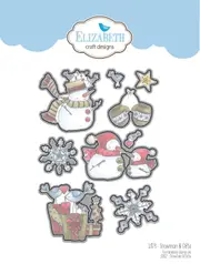 Elizabeth Craft Designs Die Snowman & Gifts by Krista Schneider