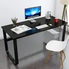 Computer Desk Black Wood & Steel Modern Design AU Stock Fast Post