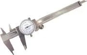 150 Mm Metric Dial Calipers 0.02 Mm Accuracy Hardened Stainless Steel