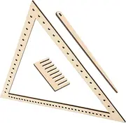 Hand Weaving Loom Set Craft Weave Tools 3pcs Tapestry Weaving Comb for Diy Yarn Projects
