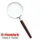 【Hamlet 哈姆雷特】2.8x/7.2D/76mm 台灣製手持型黑檀木柄放大鏡【A015】