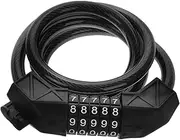 JECOMPRIS Bicycle Password Lock with Cable Sturdy Theft Bike Lock for Secure Mountain Bike Storage Portable Design for Convenient Use Durable Material for Long Lasting Protection