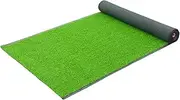 Artificial Grass Synthetic Artificial Grass Turf, Outdoor Anti-Shedding Turf Rug Mat, Cuttable Balcony Kitchen Backyard Fake Grass Carpet, Custom Size