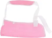 Arm Sling Air Lightweight Arm Shoulder Brace for Broken & Fractured Bones - S (Color : Pink, Size : L)