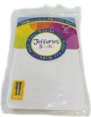 Jefferies Socks Girls Jr Miss White Pantyhose Size 10-14 yr Pageant