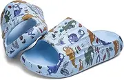 [DAYUMKOU] Toddler Boy Sandals Girls Footwear Cute Open Toe Beach Slides Indoor Outdoor Kids Slippers Lightweight Pool Shoes