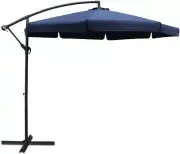 Outdoor Umbrella 3M Navy Cantilever Umbrellas Stand, Sun Beach Garden