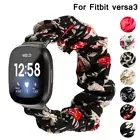 Replacement Scrunchie Band Women Fancy Strap For Fitbit Versa 3 / Fitbit Sense