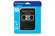 Verbatim 2TB 2.5' USB 3.0 Black Store'n'Go HDD Grid Design