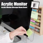 Creative Acrylic Monitor Message Memo Board For Sticky Note Transparent Holder