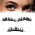 Curled Full Faux Mink Lashes Eyelashes False Eyelashes Russian Strip Lashes