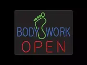 BodyWork Neon Sign for Retail Displays | LED Flex Neon | 31"W x 24"H x 1"D