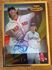 2016 Topps Gold Label HENRY OWENS Gold Frame On Card Auto Rookie Autograph