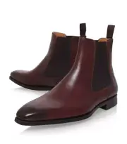 Customized Men Maroon Chelsea leather boot, Men ankle leather boot, Mens boots