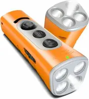 Anti Barking Device 4X Ultrasonic Emitters Dog Bark Deterrent Rechargeable Dog Barking Control with 50ft Range Dog Training Tool(Orange)