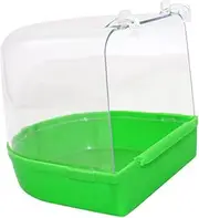 Generic Caged for Small Birds Multi Cage Bathing for Canaries and Parrots Covered Design Random Color for Bird Showers and Hygiene Care