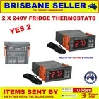 2 x Digital Thermostat Fridge Freezer Controller 2 Relays 240v 10A Bulk Buy