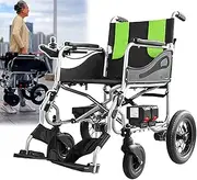 Electric Wheelchair, Ultralight Folding Portable Foldable Wheelchair, Load Capacity (220 Lb),With 360° Joystick, Mobility Tool For Elderly/Disabled,Easy to Carry