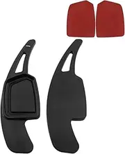 Car Steering Wheel Shift Paddles for A*UDI Q4 E-tron 2021 2022 2023 Sportback S-Line Quattro Car Steering Wheel Gear DSG Extender Sticker Car Styling Paddle Shift HTEOPOEKFR(Black)