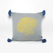 Rayell Kids/Childrens Shell Shaped Sky Blue Lounge/Bed Cushion Decor 45x45cm