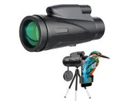 Monocular For Adults Bird Watching Power Monocular for Stargazing, Traveling, and Hiking Monocular - Black