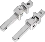 HALLMERS 1 Set 2pcs 2.5mm Stainless Steel Universal Barrel Spring Hinge Assembly Eyeglass Frame Glasses Replacement Part - Optical Insert Eye Wear Specs Repair Screw In Temple Joint Spectacles Bracket