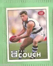 1996 AFL SELECT STICKER #127 PAUL COUGH, GEELONG CATS