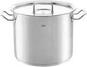 [Fissler] Original Profi Collection/High Cooking Pot (Diameter 28 cm, 14 L) Stainless Steel Pots with Metal Lid, Inner Scale - Induction