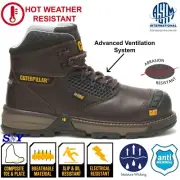 CAT Composite Toe Super Ventilation Heat Resistant Men's Work Boots Lightweight