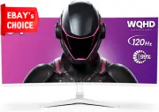 34" Curved Gaming Monitor WQHD 120Hz 1500R VA AMD Freesync HDMI DP White