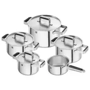 5pc Zwilling Pure Stainless Steel Casserole Pot Saucepan Cookware Set w/ Lid