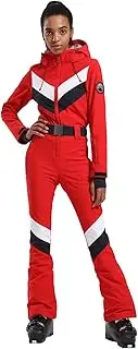 [GSOU SNOW] Ski Suit Women One Piece Jumpsuit Snowsuit adult Slim Winter Waterproof Windproof Outdoor Sports Warm