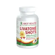 New Cabot Health Livatone Shots 30 Tablets Ultra Potent Liva Tone Liver Health