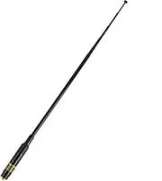 SMA Female 2m 70cm VHF UHF Replacement Telescopic Ham Handheld Radio Antenna High Gain fit Baofeng UV-5R BF-UV82 Wouxun Walkie Talkie