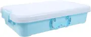 Luxshiny Empty Sandbox Sand Tray Double Handles Toys Storage Case Small Toy Storage Box Beach Handheld Plastic Sandbox Plaything Box