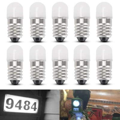 10x 1446 Screw Base LED Bulbs For American Flyer Toy Trains Lamp 1446 2.40W 12V