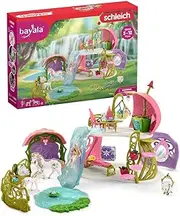 Schleich bayala, Fairy and Unicorn Gifts for Girls and Boys, Glittering Flower Dollhouse with Fairy, Unicorn, and Accessories